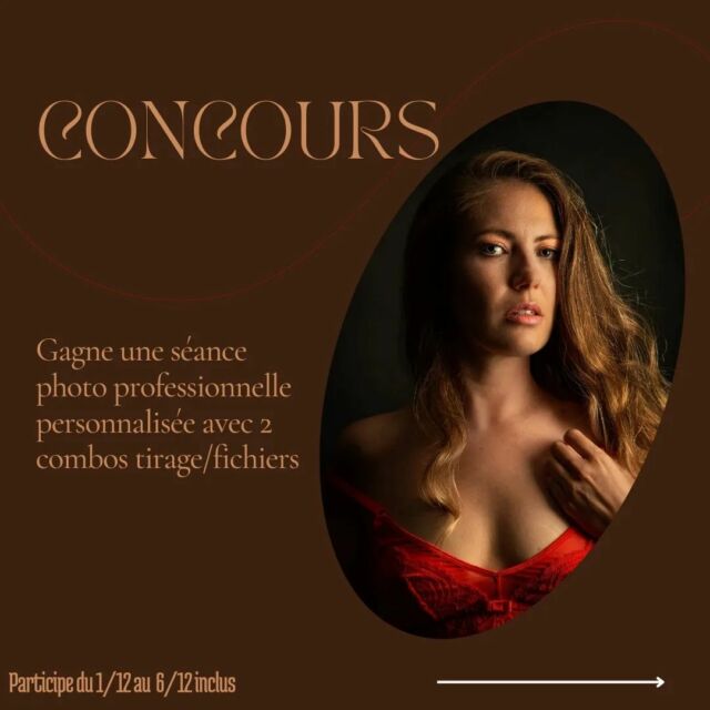 🎁🎁 PREMIER CONCOURS DU STUDIO 🎁🎁

Et ça se passe sur cet Instagram @noelia_delord_photographe ! 

À l'approche de Noël, pourquoi ne pas tenter de gagner une expérience unique : celle d'une séance photo accompagnée de tirages et de fichiers numériques. 📸
Gagner en confiance en soi, profiter d'un moment en famille, immortaliser un moment fort: Ça marche pour tout ! 

Pour cela je vous invite simplement à :
+ Suivre le compte ✅
+ Aimer cette publication ✅
+ Identifier 2 personnes sous ce post ✅

Résultat le jeudi 7/12 🌟